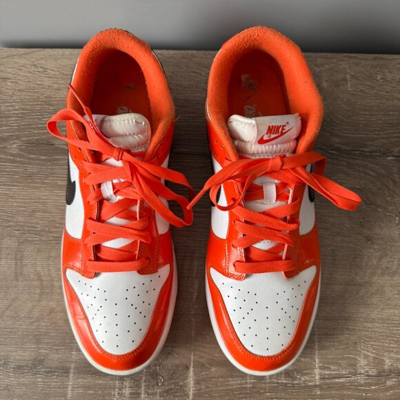 Nike Dunk Low Shoes Patent Orange Halloween 2022 DJ9955-800 Mens Size 12 EU 46 main image 11